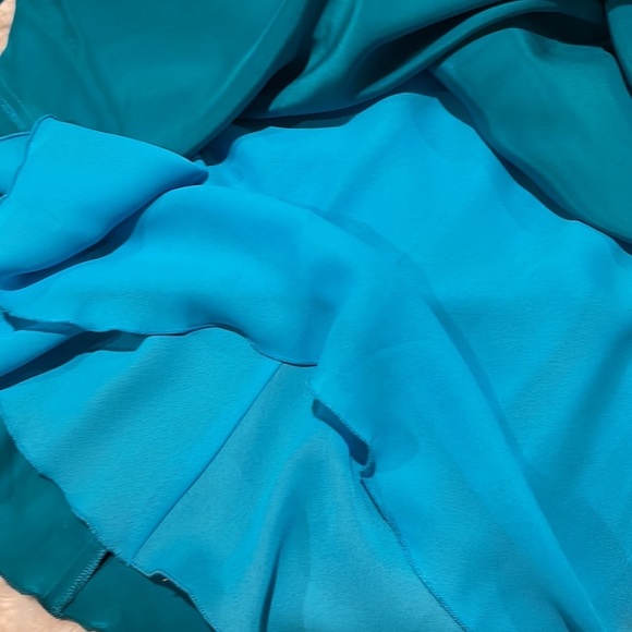 CACHE Teal Midi Dress Size 10 - Picture 11 of 14